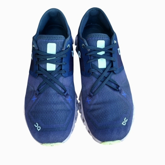 On Cloud X V3 Heron Midnight Blue Purple Athletic Running Sneaker Shoe Women 9 - Picture 4 of 14